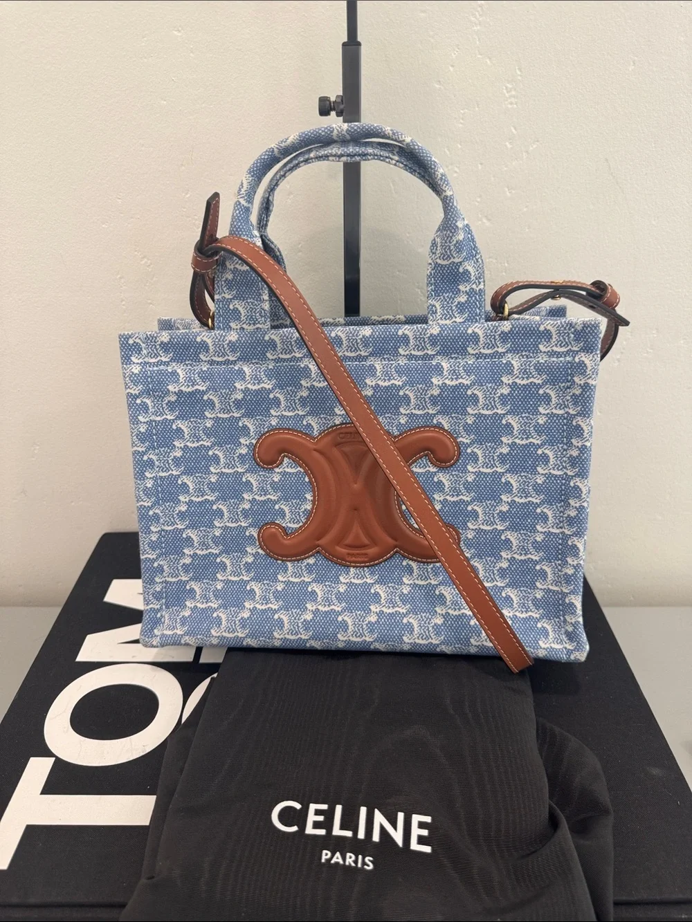 Celine denim Cabas Thais Tote